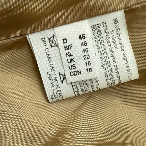 Louis Feraud Contraire wool silk angora tweed cape swing coat jacket plus sz 16 - Picture 9 of 16